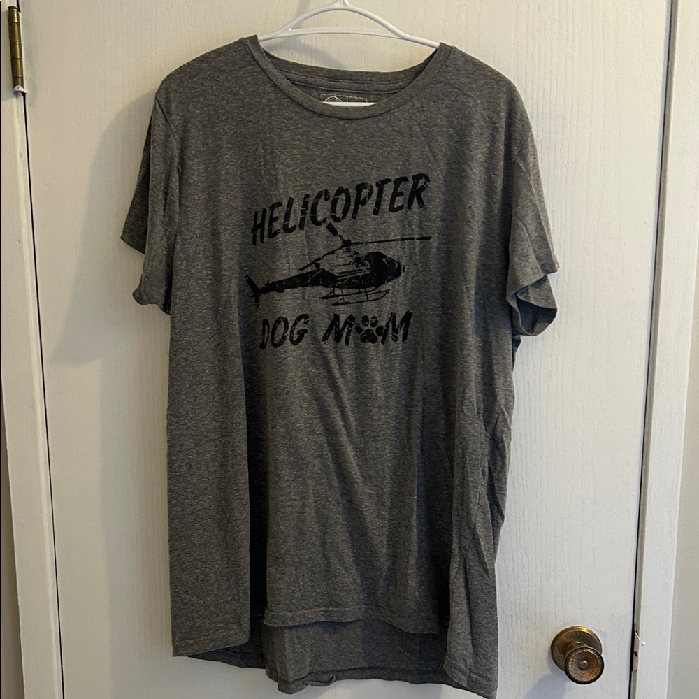 Crazy Dog T-Shirts Gray Graphic Tee